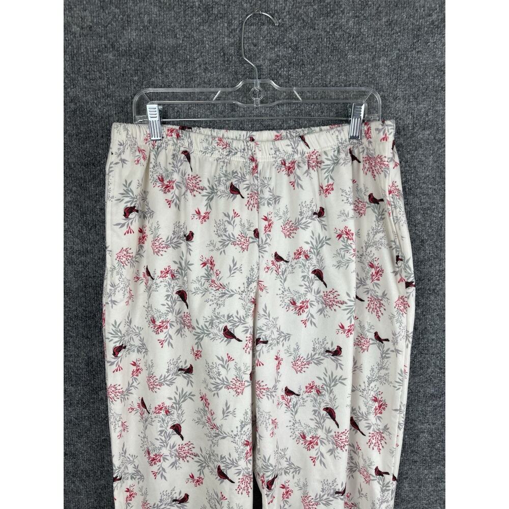 Adonna Sleepwear Size Large Spring Red Cardinal's Prints Soft - Picture 12 of 12
